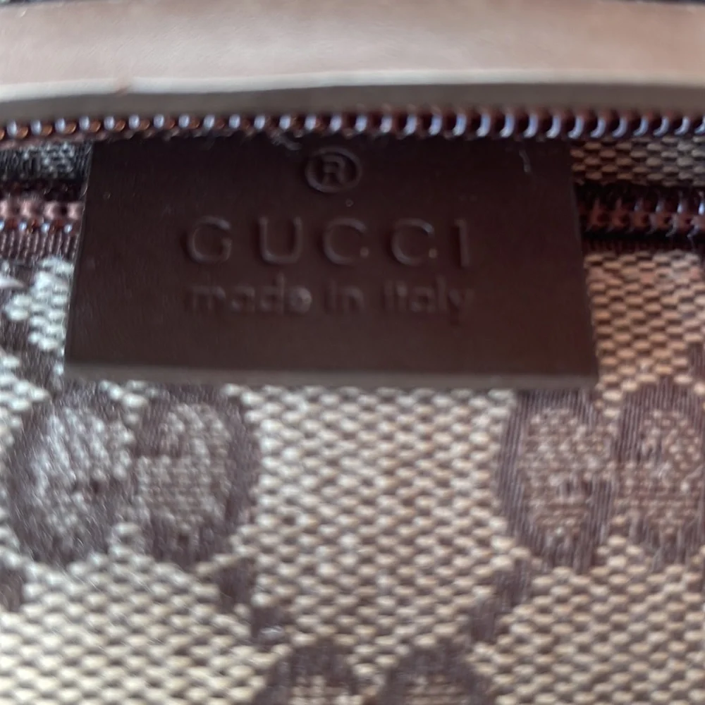 GUCCI GG Vintage Double Belt Bag Monogram